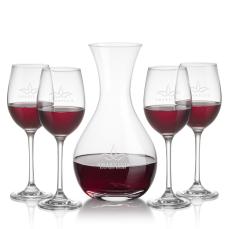 Adelita Carafe & Burlington Wine - Etched Barware