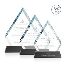 Apex Black on Newhaven Base Crystal Award - Corporate Awards