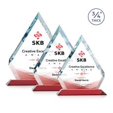 Apex Full Color Red Crystal Award - Corporate Awards