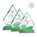 Apex Full Color Green on Newhaven Base Crystal Award