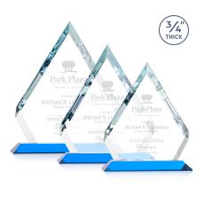 Apex Sky Blue  Crystal Award - Corporate Awards