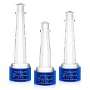 Lighthouse Blue on Marvel Base People Crystal Award