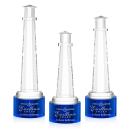 Lighthouse Blue on Marvel Base People Crystal Award