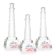 Lighthouse Full Color People on Robson Base Crystal Award - Corporate Awards