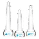 Lighthouse Full Color People on Stanrich Base Crystal Award