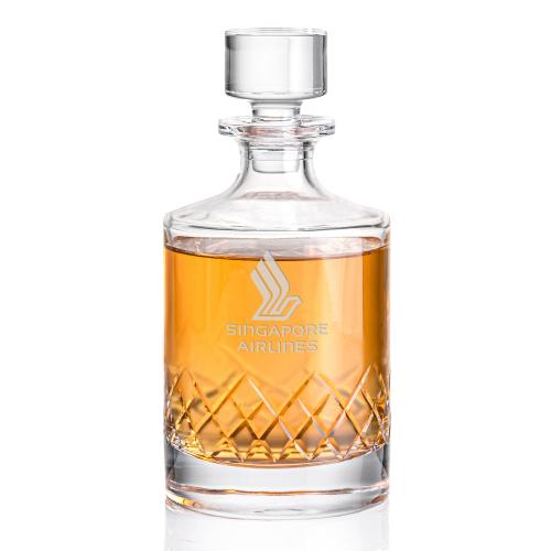 Corporate Recognition Gifts - Etched Barware - Heceta Decanter & Lid