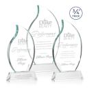 Croydon Clear on Newhaven Base Flame Crystal Award