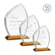 Daltry Amber Abstract / Misc Crystal Award - Crystal Awards