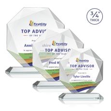 Bradford Full Color Starfire Crystal Award - Corporate Awards