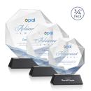Bradford Full Color Black on Newhaven Base Crystal Award