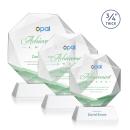 Bradford Full Color White on Newhaven Base Crystal Award
