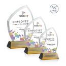 Daltry Full Color Amber on Newhaven Base Abstract / Misc Crystal Award