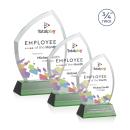 Daltry Full Color Green on Newhaven Base Abstract / Misc Crystal Award
