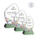 Daltry Full Color Green on Newhaven Base Abstract / Misc Crystal Award