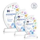 Wichita Full Color Clear on Newhaven Base Peak Crystal Award