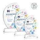 Wichita Full Color Clear on Newhaven Base Flame Crystal Award