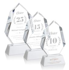 Norwood White on Newhaven Base Crystal Award - Corporate Awards