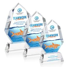 Norwood Full Color Clear on Newhaven Base Crystal Award - Corporate Awards