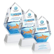 Norwood Full Color White on Newhaven Base Crystal Award - Corporate Awards