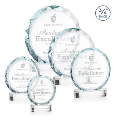 Centura Clear on Alberton Base Circle Crystal Award - Corporate Awards