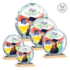 Centura Full Color/Black Circle Bamboo Award - Corporate Awards