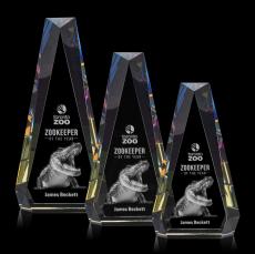Carmel 3D Prismatic Crystal Award - 3D Laser Engraved