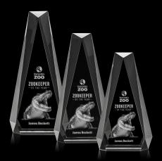 Carmel 3D Clear Crystal Award - 3D Laser Engraved