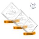 Belaire Amber on Alberton Base Crystal Award