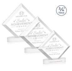 Belaire White on Alberton Base Crystal Award - Corporate Awards