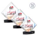 Belaire Full Color Black on Alberton Base Crystal Award