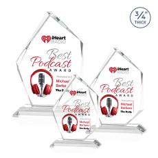 Mercer Full Color Starfire Peak Crystal Award - Full Color Awards