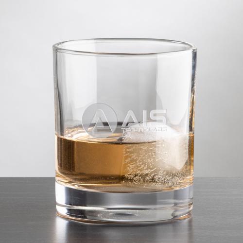 Corporate Recognition Gifts - Etched Barware - Hallsboro OTR - Deep Etch