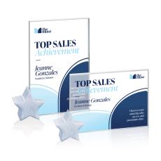 Bermuda Full Colorfire/Chrome Star Crystal Award - Metal Awards