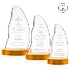 Beauford Amber on Base Abstract / Misc Crystal Award - Corporate Awards