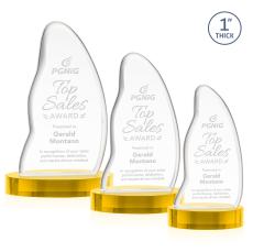 Beauford Gold on Base Abstract / Misc Crystal Award - Corporate Awards