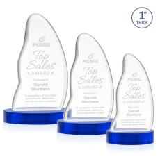 Beauford Blue on Base Abstract / Misc Crystal Award - Corporate Awards