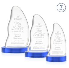 Beauford Sky Blue on Base Abstract / Misc Crystal Award - Corporate Awards