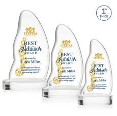 Beauford Full Color Clear on Base Abstract / Misc Crystal Award - Corporate Awards