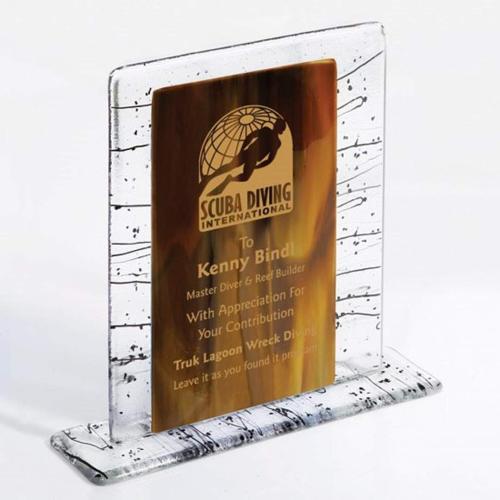 Corporate Awards - Modern Awards - Triumph Fusion Rectangle Glass Award