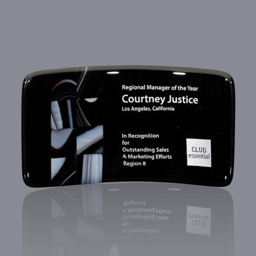 Corporate Awards - Modern Awards - Cadence Rectangle Glass Award