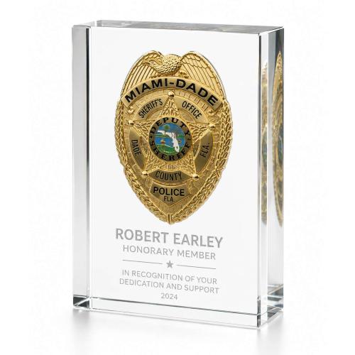 Custom Award Ideas - Custom Embedment Awards Gallery - Badge Embedment Custom Award