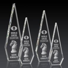 Springfield 3D Crystal Award - 3D Laser Engraved