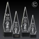 Springfield 3D Black on Hancock Base Crystal Award