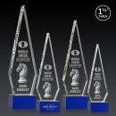 Springfield 3D Blue on Hancock Base Crystal Award