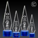Springfield 3D Blue on Marvel Base Crystal Award