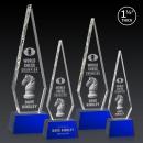 Springfield 3D Blue on Robson Base Crystal Award
