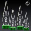Springfield 3D Green on Stanrich Base Crystal Award