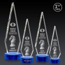 Springfield 3D Blue on Stanrich Base Crystal Award