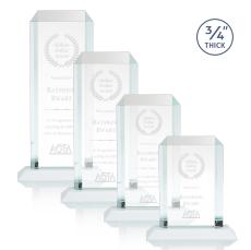Dalton White Rectangle Crystal Award - Corporate Awards