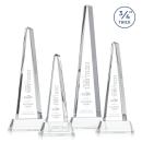 Majestic Tower Clear on Newhaven Base Obelisk Crystal Award